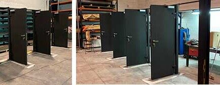 Puerta insonorizada metálica Puerta insonorizada metálica para locales ruidosos