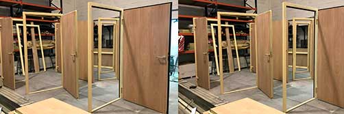 Puerta Acústica 43dB Madera - Puerta insonorizada